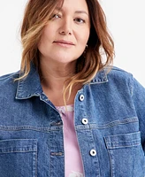 Style & Co Plus Denim Jacket, Exclusively at Macy's