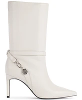 Karl Lagerfeld Paris Women's Sharina Heeled Slouched Booties