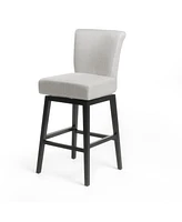 The Pop Home Swivel Counter Stool (1PK), Stylish Upholstered Chair for Kitchen,Home Bar,or Living Room-The Pop Home