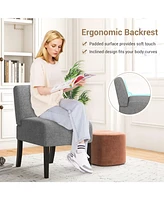 Gouun Upholstered Living Room Chair with Rubber Wood Legs