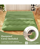 Gouun Floor Mattress with Washable Cover and Carry Bag-Queen Size