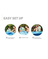 Intex 12' x 30" Metal Frame Above Ground Swimming Pool with Filter and Cover