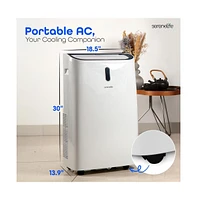 SereneLife Portable Air Conditioner, 12000 Btu, Dehumidifier & Fan Modes