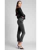 Black Orchid Denim Women's Olivia Slant Fray Jean