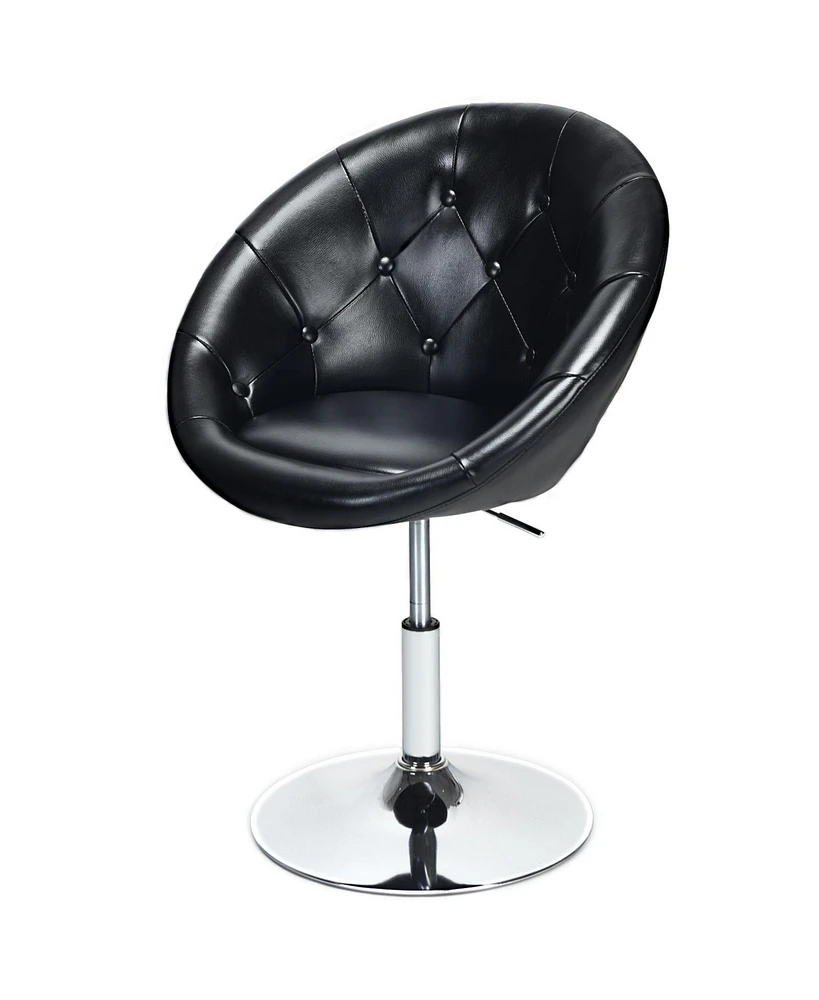 Gouun 1 Piece Adjustable Modern Swivel Round Tufted