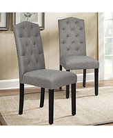 Gouun Set of 2 Tufted Upholstered Dining Chairs