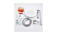 Slickblue Wall-Mounted Shower Faucet Combo Set Rainfall Shower Head & Handheld