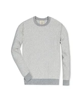 Hope & Henry Men's Organic Crew Neck Intarsia Sweater