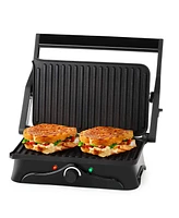 Holstein Housewares 2-Slice Panini Press and 180 Grill Hh-09176003SS