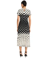 Maggy London Women's Printed Midi Dress