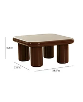 Tov Furniture 33.5" Wood Square Coffee Table