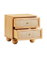 Tov Furniture 17" Wood Nightstand