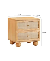 Tov Furniture 17" Wood Nightstand