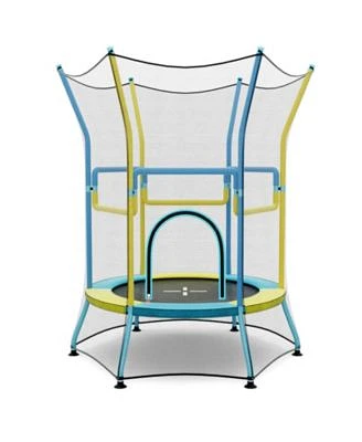 Gouun Mini Trampoline for Kids with Safety Enclosure Net Foam Handles