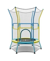 Gouun Mini Trampoline for Kids with Safety Enclosure Net Foam Handles