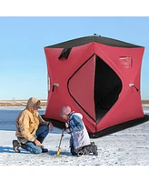 Gouun Portable 2 Person Ice Shanty with Cotton Padded Walls