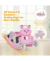 Gouun 4-in-1 Rocking Horse and Slide Set for Kids