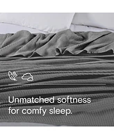 Doz by Sijo Doz Waffle Blanket 50% Bamboo Viscose 50% Cotton, Lightweight, Ultra Soft, Breathable, Summer