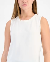 Anne Klein Women's Sleeveless Scoop-Neck Blouse