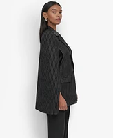 Dkny Women's Pinstriped Cape Jacket