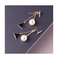 Sohi Women's Unbalanced Drop Earrings