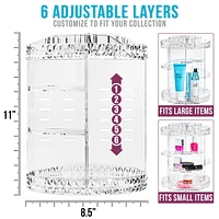 Sorbus 360 Rotating Makeup Organizer - Spinning cosmetics organizer, Adjustable Shelves for Make Up, Perfume & more