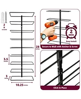 Sorbus Wall Mount Wine Rack - 27 Level Wine Rack Wall Mounted for Wine Bottles