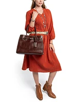 Old Trend Westland Leather Satchel Bag