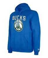 New Era Men's Light Blue Milwaukee Bucks 2024/25 City Edition Pullover Hoodie