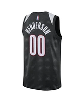 Nike Men's and Women's Black Scoot Henderson Portland Trail Blazers 2024/25 City Edition Finished Swingman Jersey