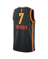 Nike Men's and Women's Black Chet Holmgren Oklahoma City Thunder 2024/25 Edition Finished Swingman Jersey