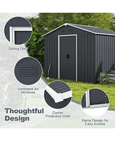 Gouun Outside Storage Shed with Lock Air Window
