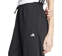 adidas Women's Essentials Small Logo French Terry Cuffed Pants