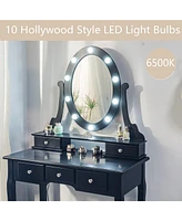 gaomon Vanity Desk with Mirror and Lights