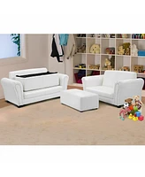 Gouun Soft Kids Double Sofa with Ottoman