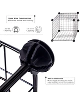 Gouun Diy 6 Metal Wire Free Standing Modular Storage Cubes