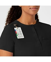 Wink Plus Renew Mandarin Collar Tuck-In Scrub Top