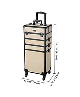 Byootique 3-Piece Makeup Train Cases Cosmetic Organizer Kit Grace ForgetMeNo