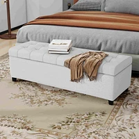 Modern Storage Ottoman, Multipurpose Footstool & Bench-The Pop Home