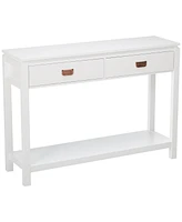 Kings Brand Furniture Wood Occasional Entryway Console Sofa Table With Storage Shelf / 2 Drawers