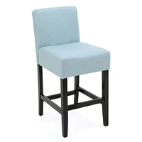 The Pop Home Set of 2 Modern Counter Stools,Soft Upholstered Seat for Kitchen & Dining-The Pop Home