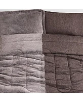 Coma Inducer Opposites Attract - Coma Inducer Oversized Comforter Set - Plush Frosted Chocolate + Cooling Cold Brew