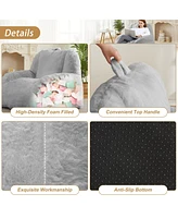 gaomon Giant Bean Bag Chair, Faux Fur Stuffed Bean Bag Couch