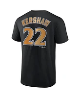 Fanatics Men's Clayton Kershaw Black Los Angeles Dodgers 2024 World Series Champions Name Number T-Shirt