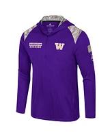 Colosseum Men's Purple Washington Huskies Oht Military Appreciation Quarter-Zip Hoodie Jacket