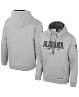 Colosseum Men's Heather Gray Alabama Crimson Tide Oorah Oht Military Appreciation Pullover Hoodie