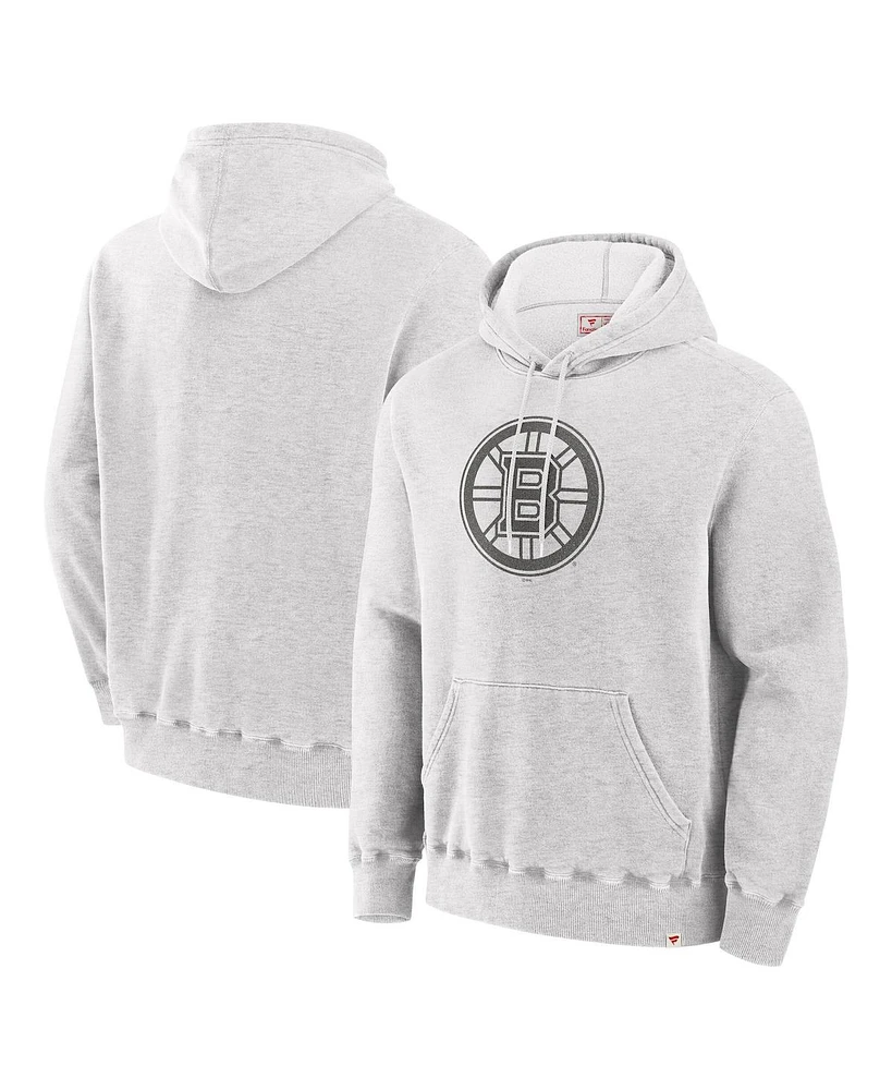 Fanatics Men's Cream Boston Bruins Made Canada Pullover Hoodie