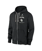 Jordan Men's Black Oklahoma Sooners On-Court Performance Full-Zip Hoodie