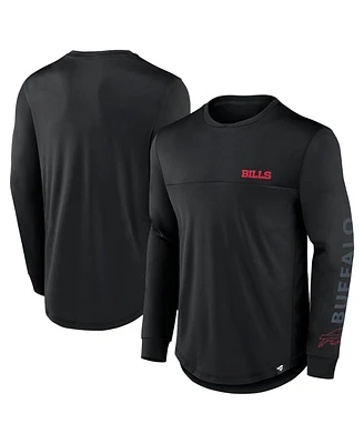 Fanatics Men's Black Buffalo Bills Blackout Long Sleeve T-Shirt