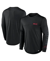 Fanatics Men's Black Buffalo Bills Blackout Long Sleeve T-Shirt